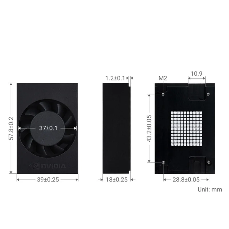 Вентилятор охлаждения Orin-Fan-PWM, кулер с регулируемой скоростью, совместимый с Jetson Orin Nano / Jetson Orin NX