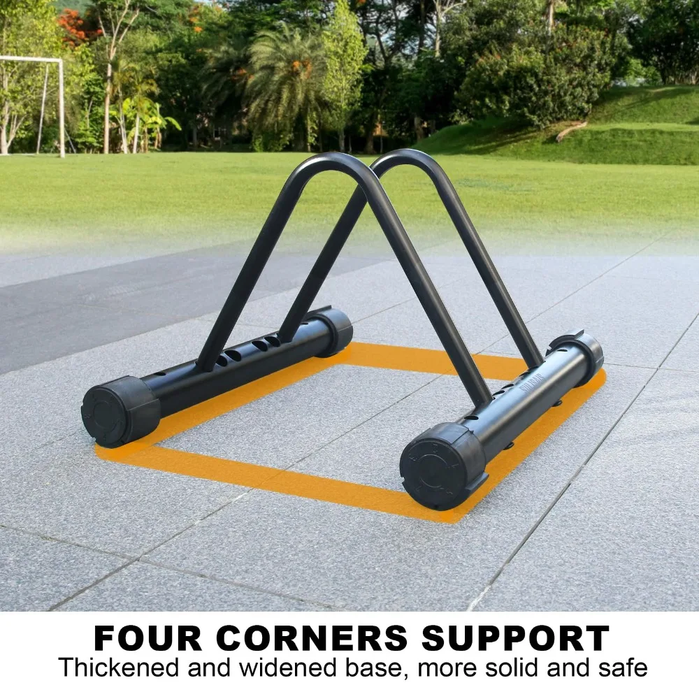 Floor-standing Bike Storage Rack Adjustable Metal Universal Bicycle Carrier Durable Portable Bike Repair Stand