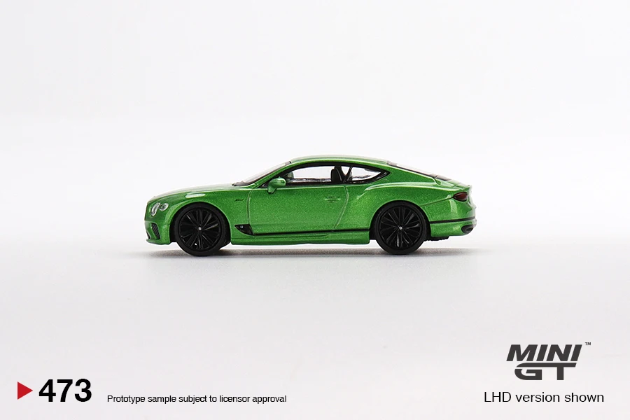 MINI GT 1:64 Bentley Continental GT Speed 2022 Apple Green MGT00473-CH Car Model Boy Toy Model Friends Gifts Collect Ornaments