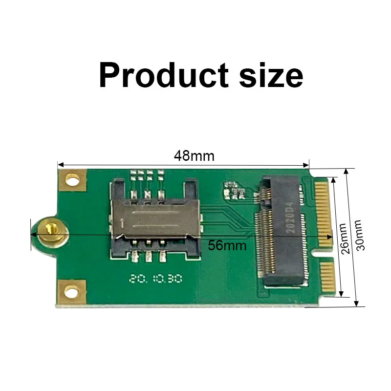 NGFF M.2 to Mini Pcie Adapter with SIM Card M.2 to PCIE transfer card for 3G 4G 5G DW5811e L860-GL L850-GL EM7565