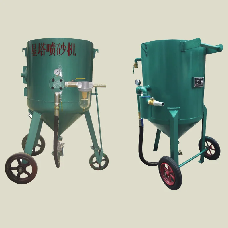 Industrial Mini Sandblasting Machine Wear Resistant Nozzle Design Sandblaster for Long Time Continuous Cleaning Operation