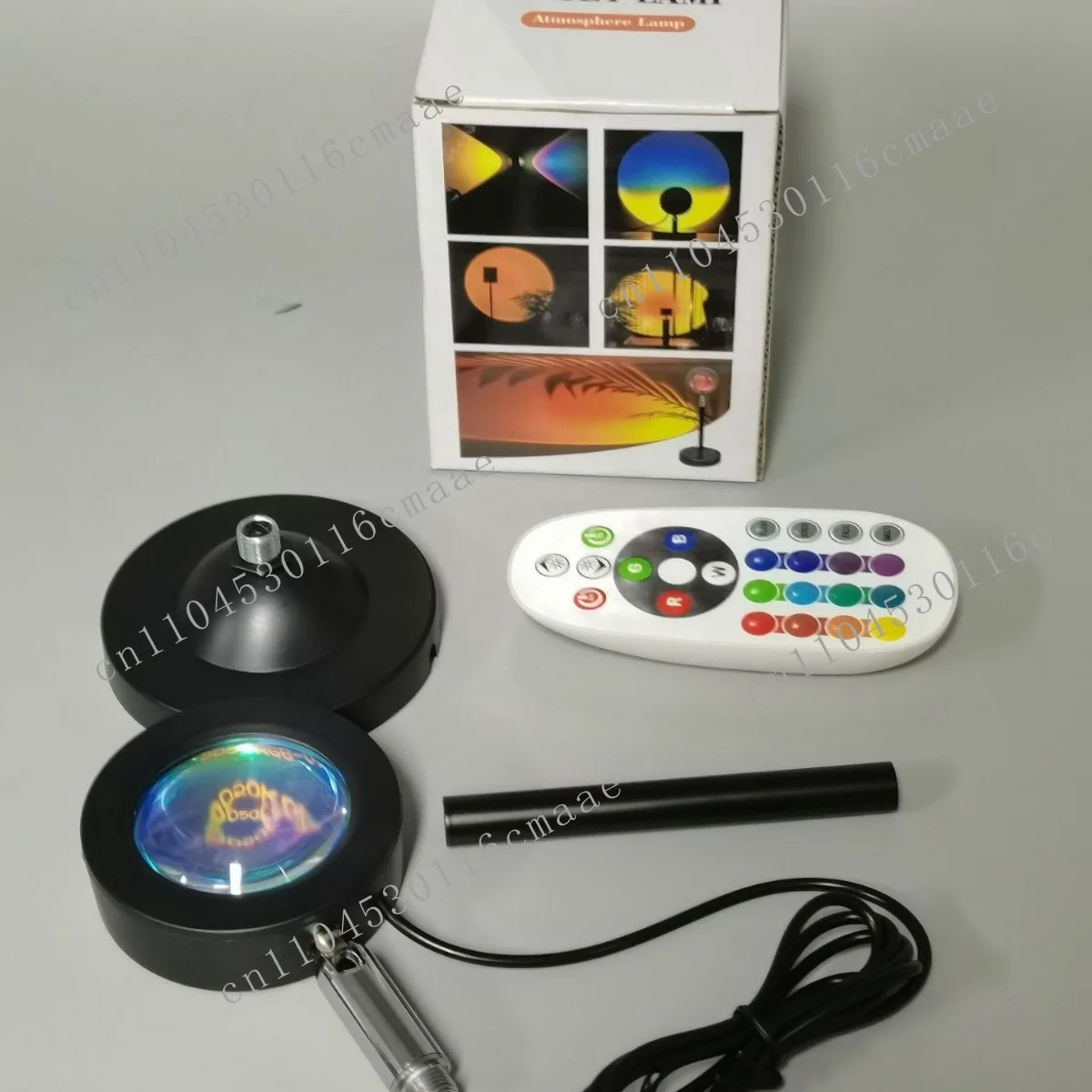 Mini sunset light photo atmosphere light live background wall photo ins sunset projection creative desk lamp