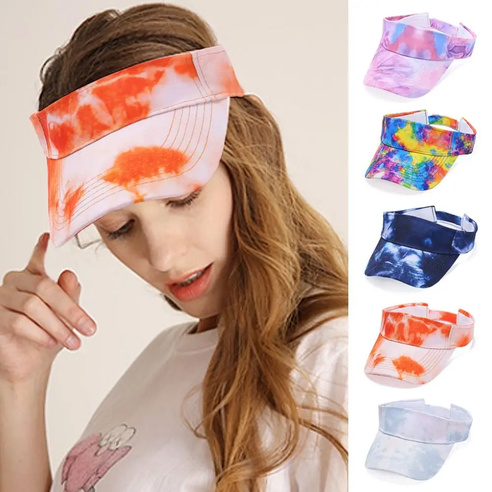 

Spring Summer Adjustable Top Empty Sun Cap Sun Protection Visor Cotton Sunscreen Hat