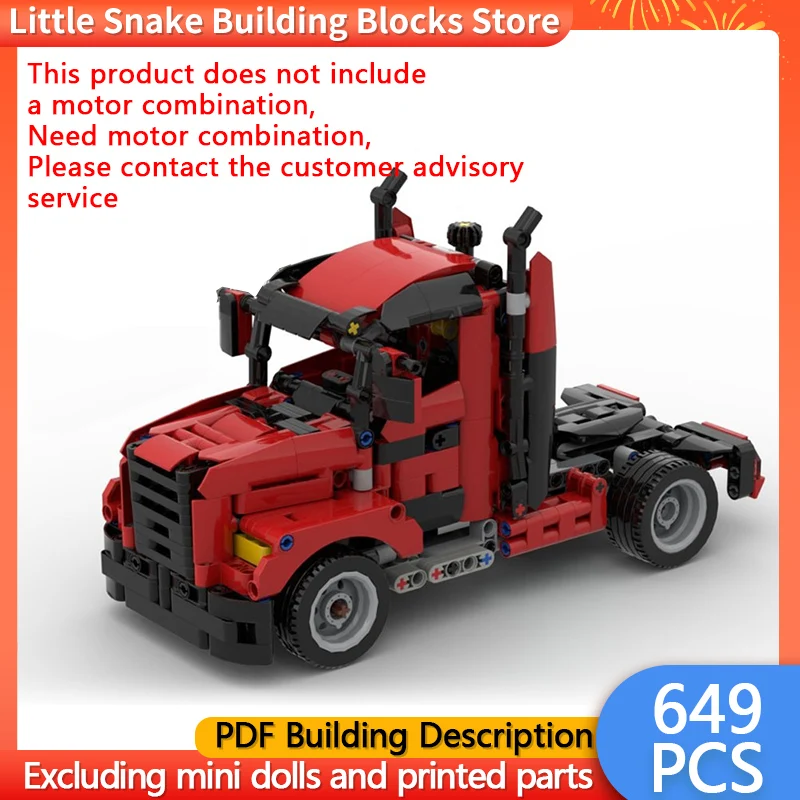 City Car Model MOC Building Bricks Heavy-Duty Transport Truck Modular Technology Gifts Holiday Assemble Children Toys Suit