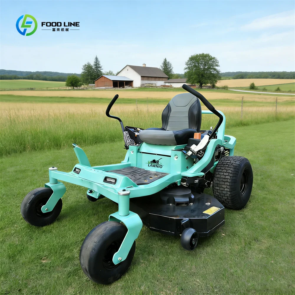 Customized Zero Turn Riding Lawn Mower Anti-Slip Wheel Stable Operation Design
