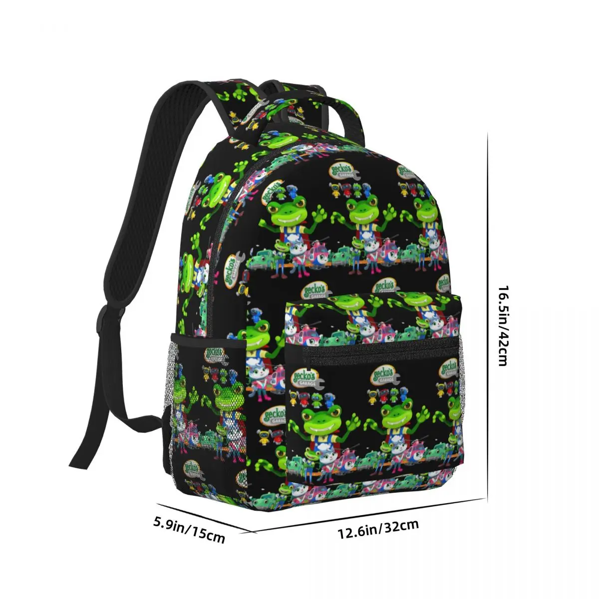 Geckos Garage Woman Backpacks Boys Girls Bookbag Casual Students School Bags Portability Travel Rucksack Shoulder Bag