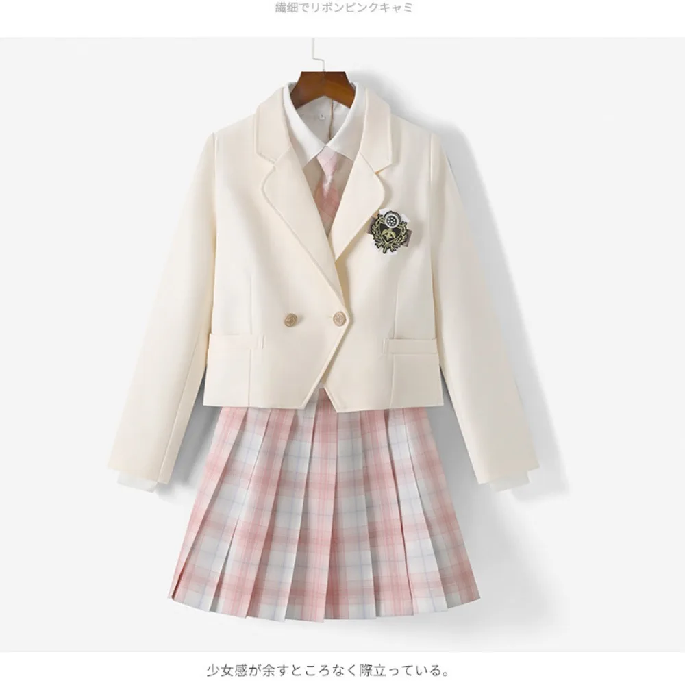 2024 New Japanese JK Uniform Small Suit Jacket Badge Suit Japanese JK Uniform Suit Jacket School Girl Uniform