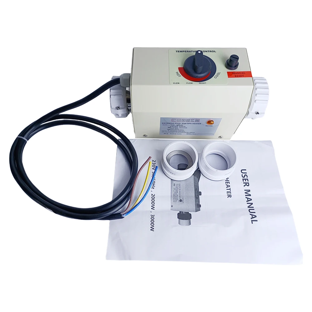 3kw mini aquecedor de água elétrico termostato banheira spa banho para massagem banheira de hidromassagem & jacuzzi aquecimento apenas para 220v B-M3
