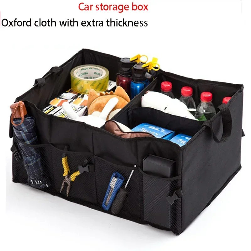 

Trunk Storage Box Car Supplies Foldable Large Car Rental Storage Box Camping Big Capacity Car Storage Box Interior Stowing Tidyi