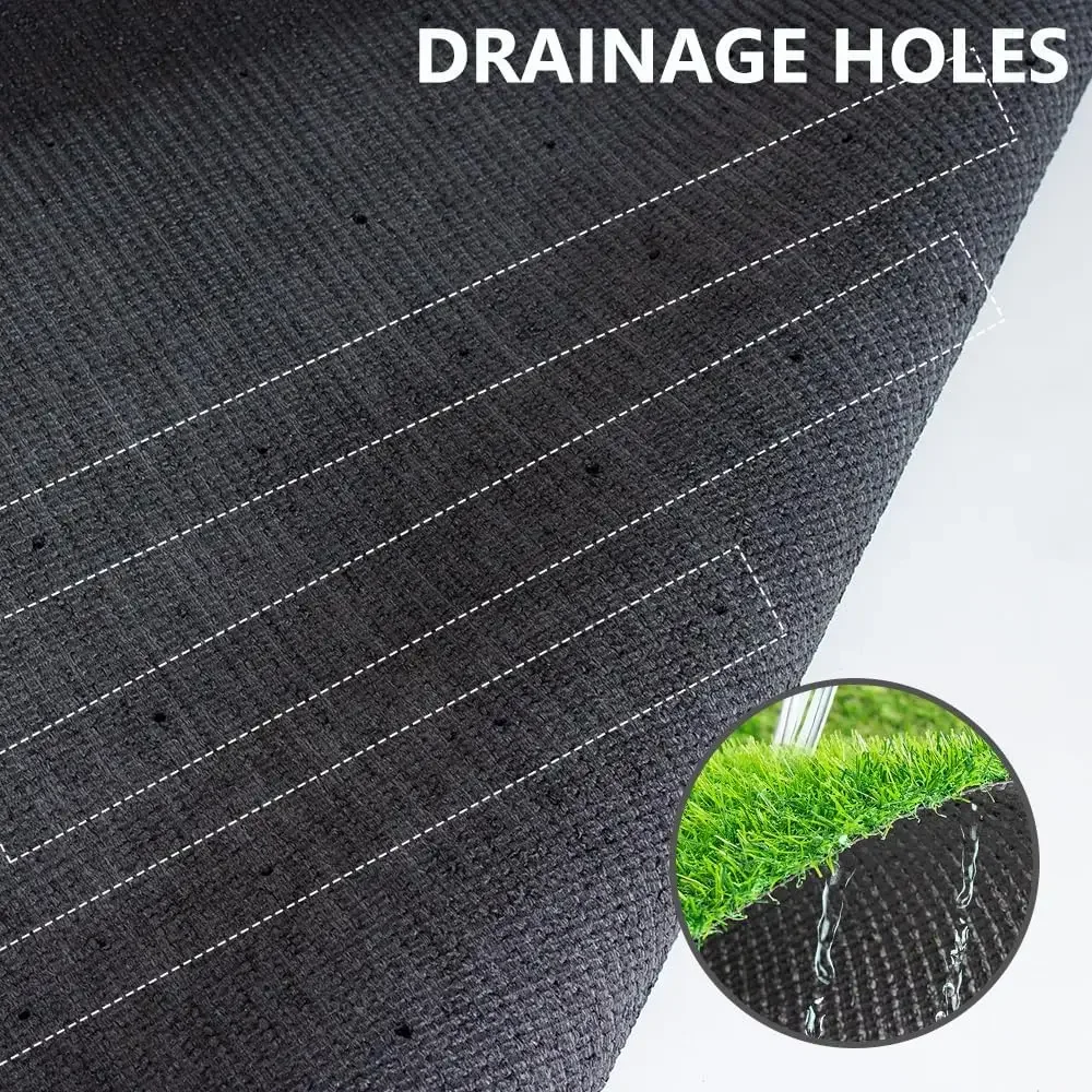 Karpet Rumput Buatan Rumput Buatan Luar Ruangan 5FTX87FT Tikar Rumput Palsu Garis Zebra Hijau,