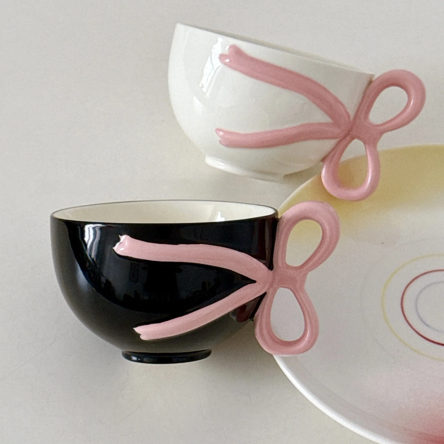 

Princ Sle Cerc кружки креативные кофейные чашки с узлом подглазурные цветные чашки для завтрака подарок для подруги на день рождения