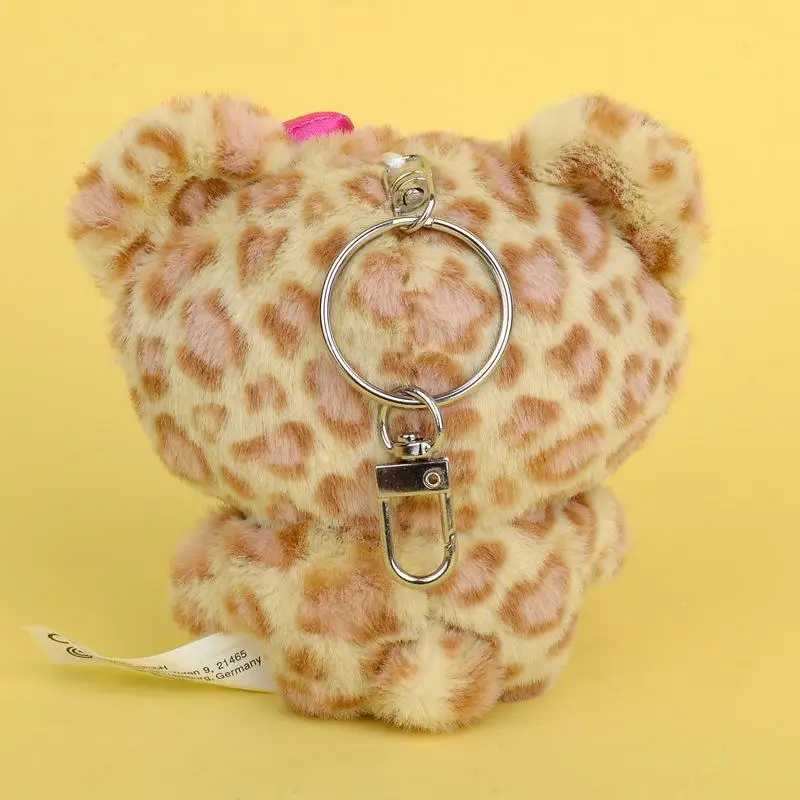 Kawaii Sanrio Hello Kitty Plush Toys Leopard Kt Plushies Keychain Print Women Backpack Pendant Decoration for Girl Birthday Gift