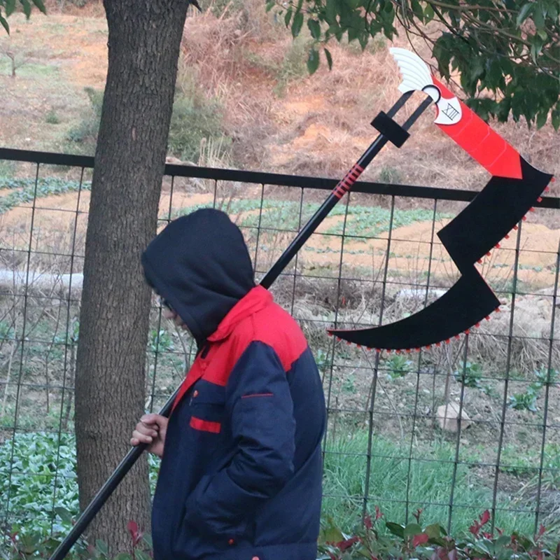 170ซม.อะนิเมะTokyo Ghoul JUZO SUZUYA / REI Big Black Sickleอาวุธคอสเพลย์เครื่องแต่งกายParty PropsแสดงฮาโลวีนProps