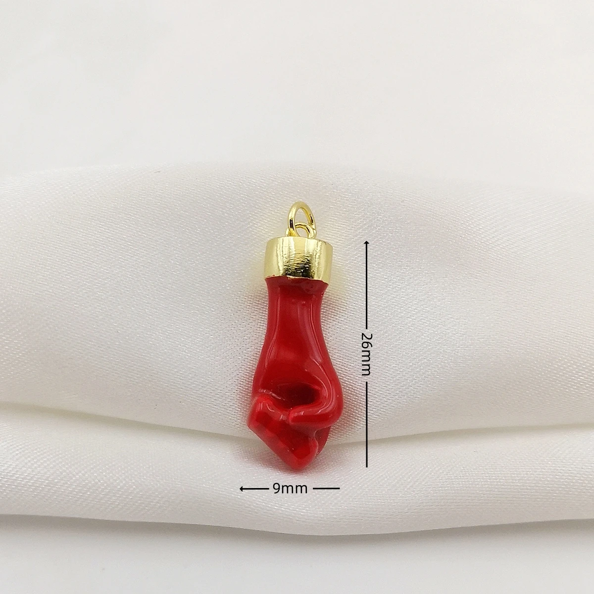 Gold Plated Boxing Fist Power Fist Charms for DIY Jewelry Making Enamel Warrior Hand Mano Figa Hand Pendant Jewelry Energy Gifts