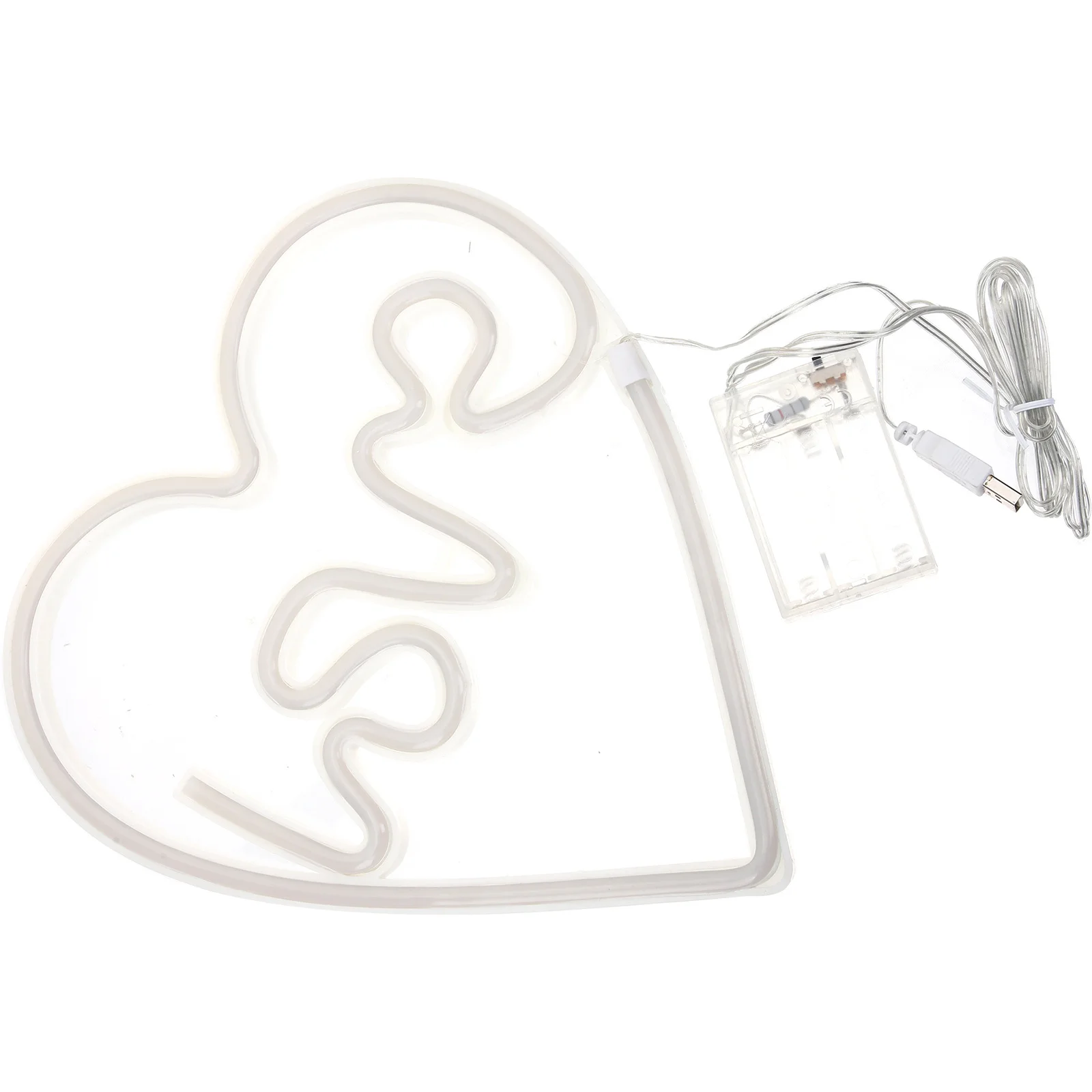 Lámpara de neón con forma de corazón, decoración Led alimentada por Usb para dormitorio, sala de estar, oficina, Bar, fiesta de boda, lámparas geniales, luz nocturna de cueva para hombre