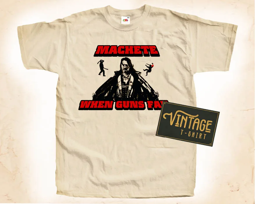 Machete Kills V12 T SHIRT ShirtMovie Poster Vintage Natural sizes S to 5XL long or short sleeves