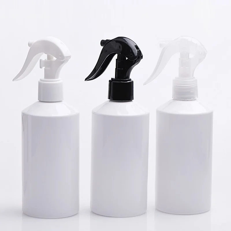 

300ml White Plastic Bottle Trigger Spray Water Pumps For Flowers Household Makeup Mist Sprayer Pump 10oz PET Container Bottles