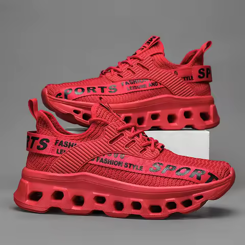 YRZL Men's Running Shoes Casual Sneakers 2025 New Design Lightweight Breathable Walking Shoes Non Slip Vulcanized Size 39-46