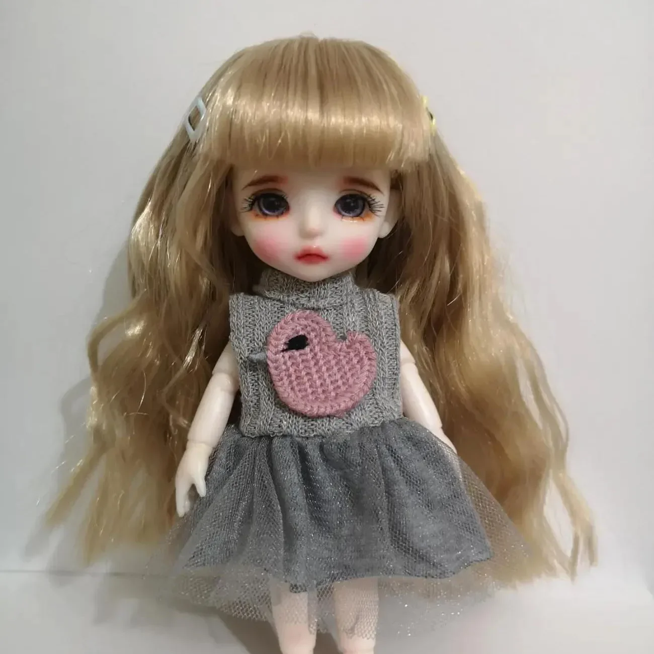 1/3 1/4 1/6 1/8 1/12 BJD doll hair OB11 clay doll with high temperature fiberbangs roll long doll wig 25 color