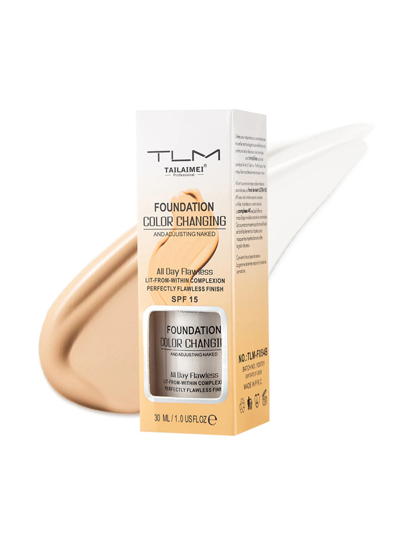 30ml Foundation Magic Color Changing Foundation Vloeibaar Zacht Mat Langdurig Hydraterende Make-up Basis Maquiagem Korea Make-up