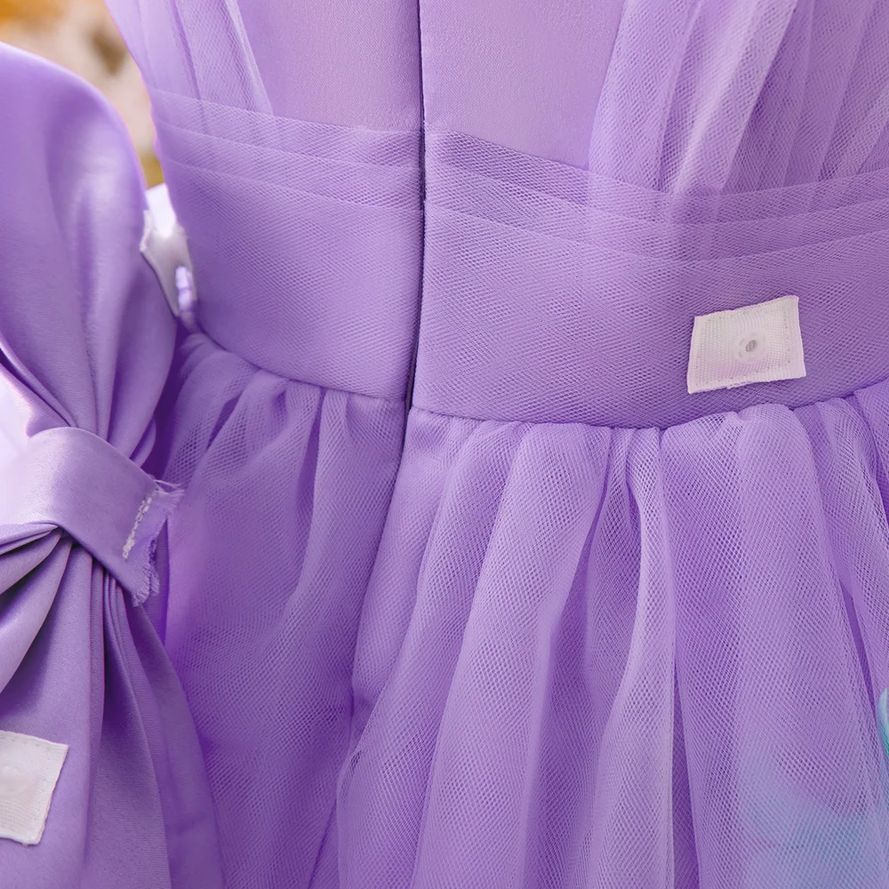 Newborn Purple First 1st Birthday Dress For Baby Girl Clothes Butterfly Princess Dress Elegant Girls Dresses Baptism Party Gown