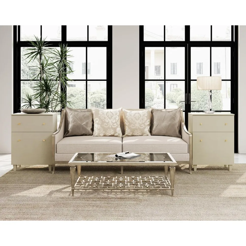 طاولة جانبية للدرج والباب المعاصر، طاولة جانبية للأريكة واسعة، منضدة خشبية مع رف قابل للتعديل، أثاث مميز #4