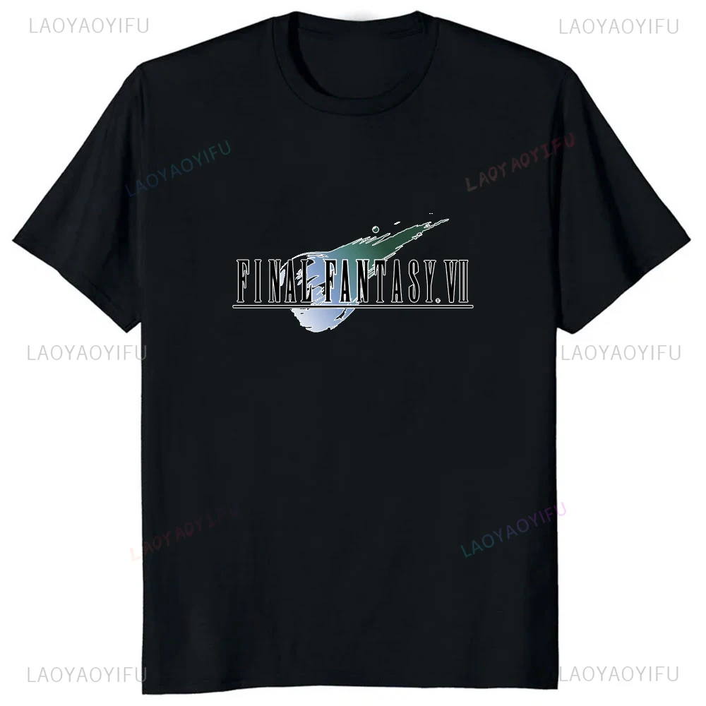 Japan Game Final Fantasy Creative Printed Cloud Strife Tshirt VII Remake Harajuku Anime Man T-shirt Causal Hipster Comfort Tees view 3