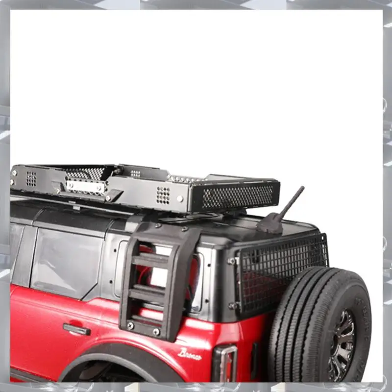 A84F-金属荷物キャリアルーフラック固定レール付きトラクサス TRX4M 1/18 RC クローラー車のアップグレードスペアパーツ