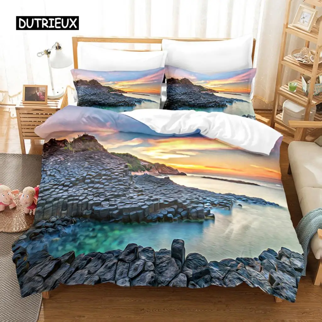 

Landscape Painting Bedding Set Duvet Cover Set 3d Bedding Digital Printing Bed Linen Queen Size Bedding Set Fashion Design