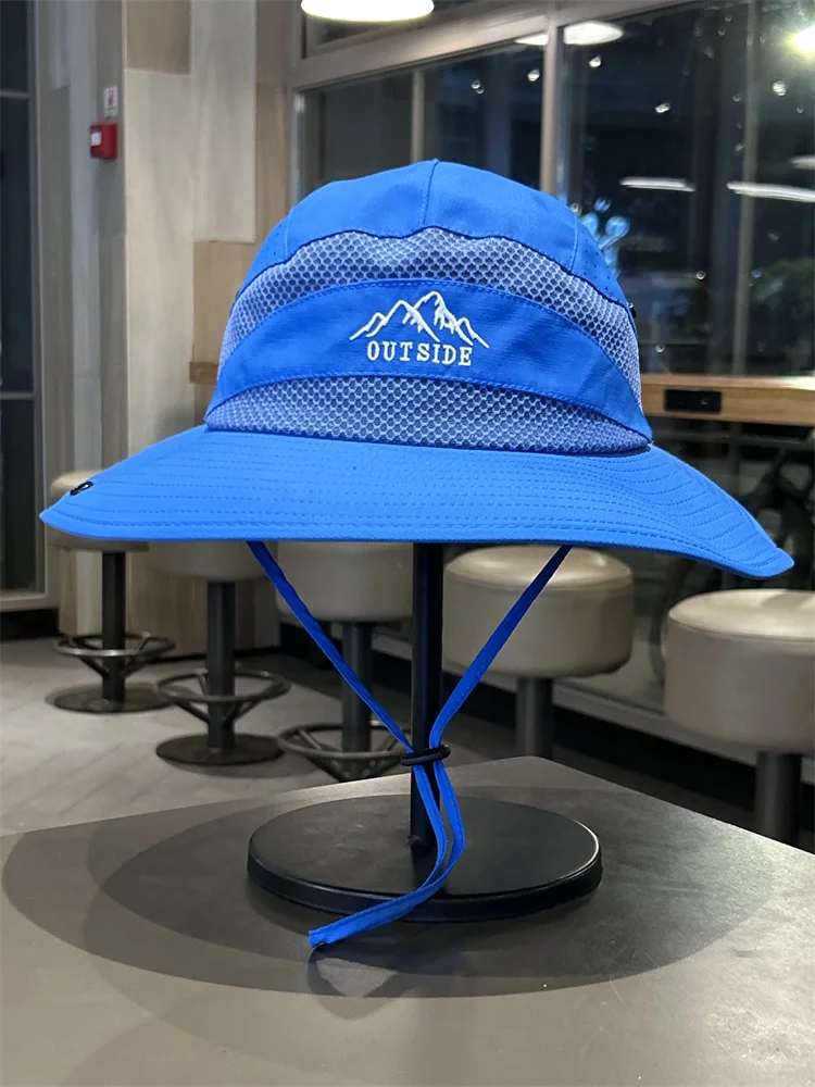 

Sun Protection Mountaineering Hat Men's and Women's Outdoor Mesh Sun Hat Hiking Camping Quick Drying Fishing Basin Hat