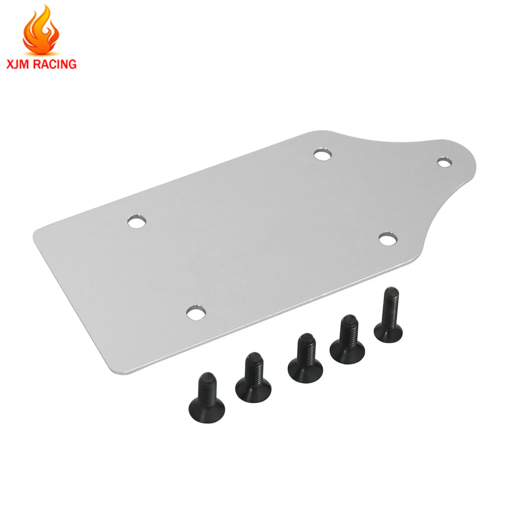 โลหะด้านหน้าลื่นไถลด้านหลังแผ่นแชสซี Proteciton สำหรับ1/5 Losi 5ive T Rofun Rovan LT KM X2 Mobil Rc อะไหล่