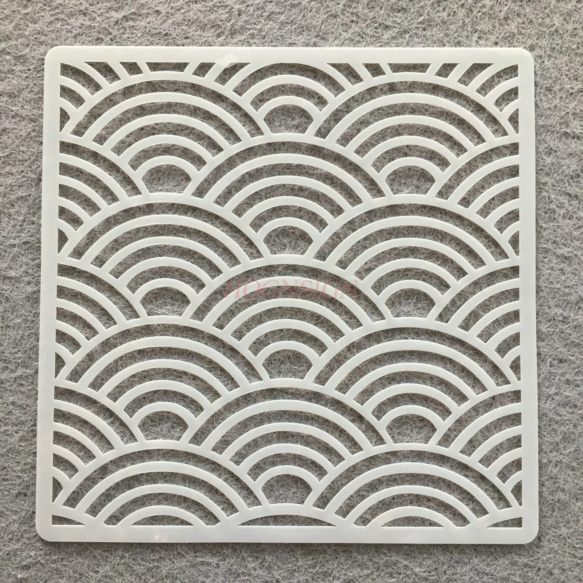 1 قطعة نمط الرش قالب اللوحة الهندسية المجوفة شكل غير منتظم قالب اللوحة المجوفة DIY