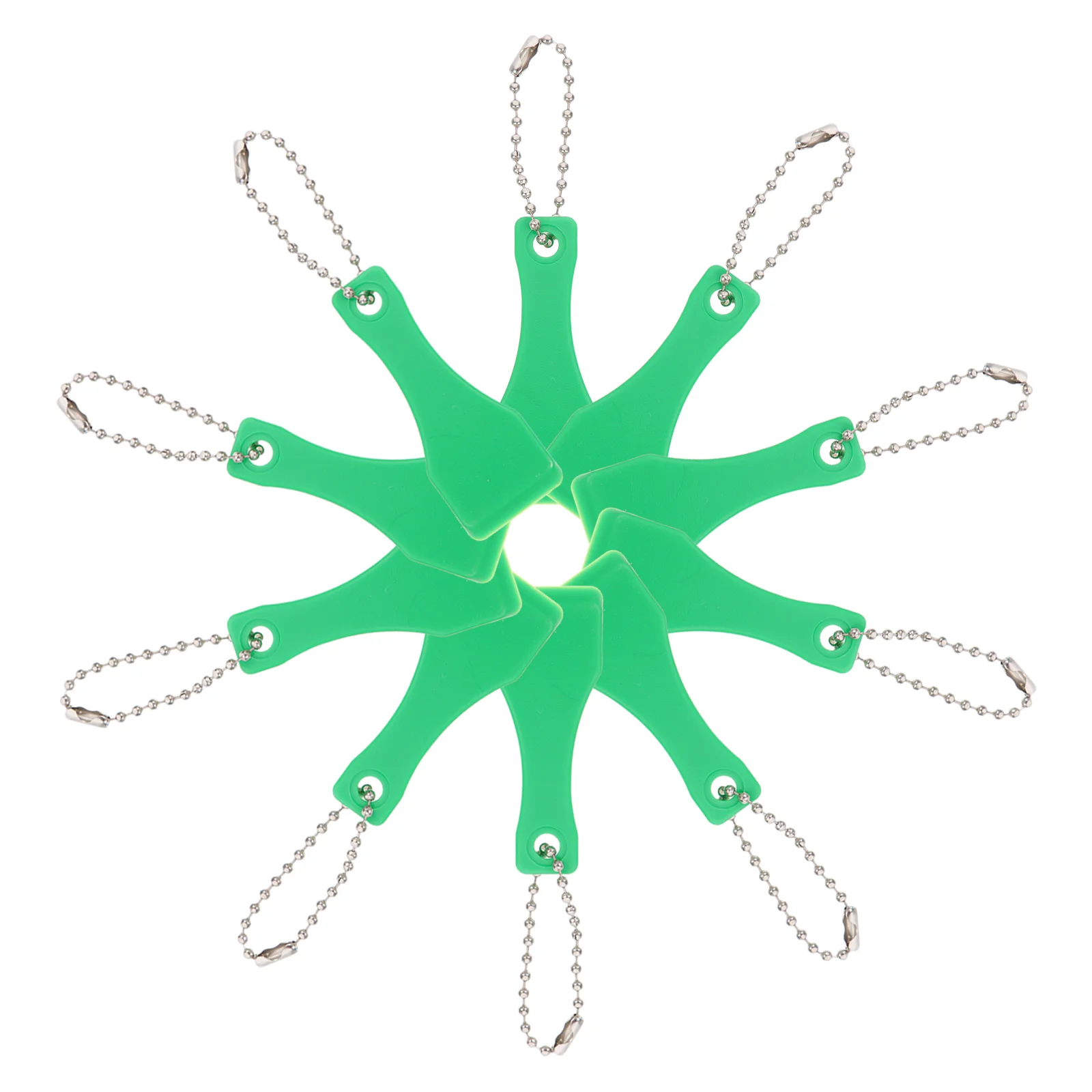 Plástico Card Scraper Labels, Key Fob Scratcher Tool, Ticket Chain, Adesivo para Ferramentas de Loteria, Chaveiro Raspagem, 10 Pcs