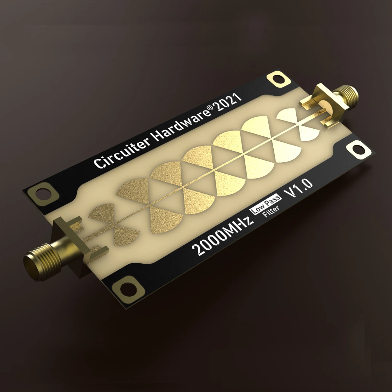 RF Filter | 1Mhz to 2GHz Butterfly Microstrip Low-pass Filter RF LPF FOR Radio Signal Amplifier 433M 868M 915M 1090M 1.2G 1.5G