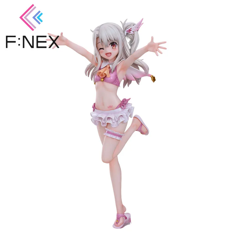 Genuine Original F:NEX Fate/kaleid Liner Illyasviel von Einzbern Swimsuit Anime Figure Collectible Model Statuette Ornament Gift