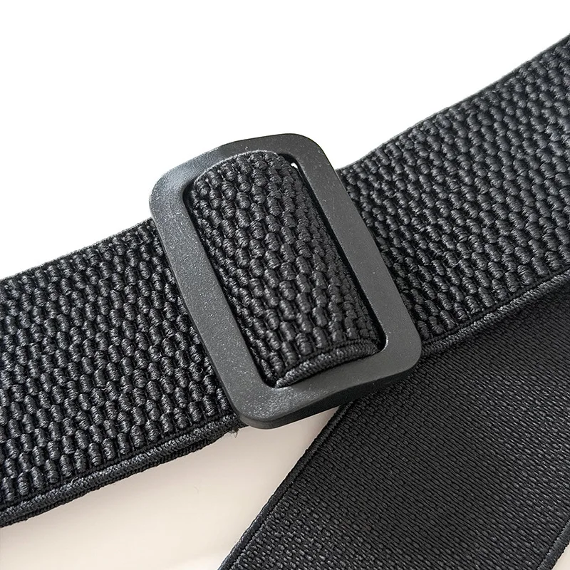Stilvolle und minimalistische taktische Hosenträger für Erwachsene, 4-Clip-Stretch-Hosenträger mit dreieckigen Schnallen, Hosenträger im Workwear-Stil – Detail 3