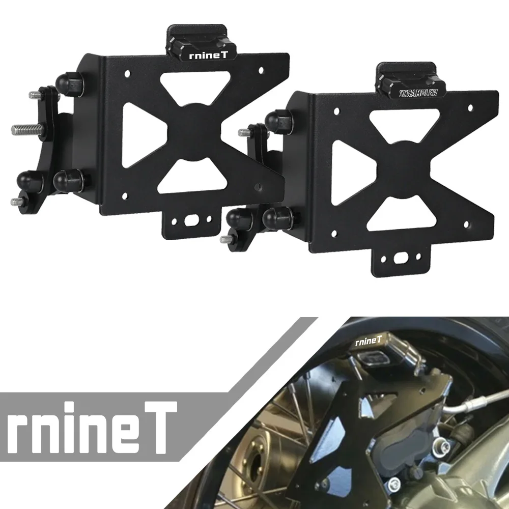 Motorcycle R NineT Side Mounted LED 2014 2015 2016 2017 2018-2024 For BMW RNINET R9T 1200 SCRAMBLER License Plate Bracket Holder