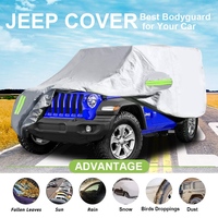 Waterproof Full Car Cover Windproof Snowproof UV Protection Outdoor Indoor Car Cover Universal Fit for Jeep Wrangler