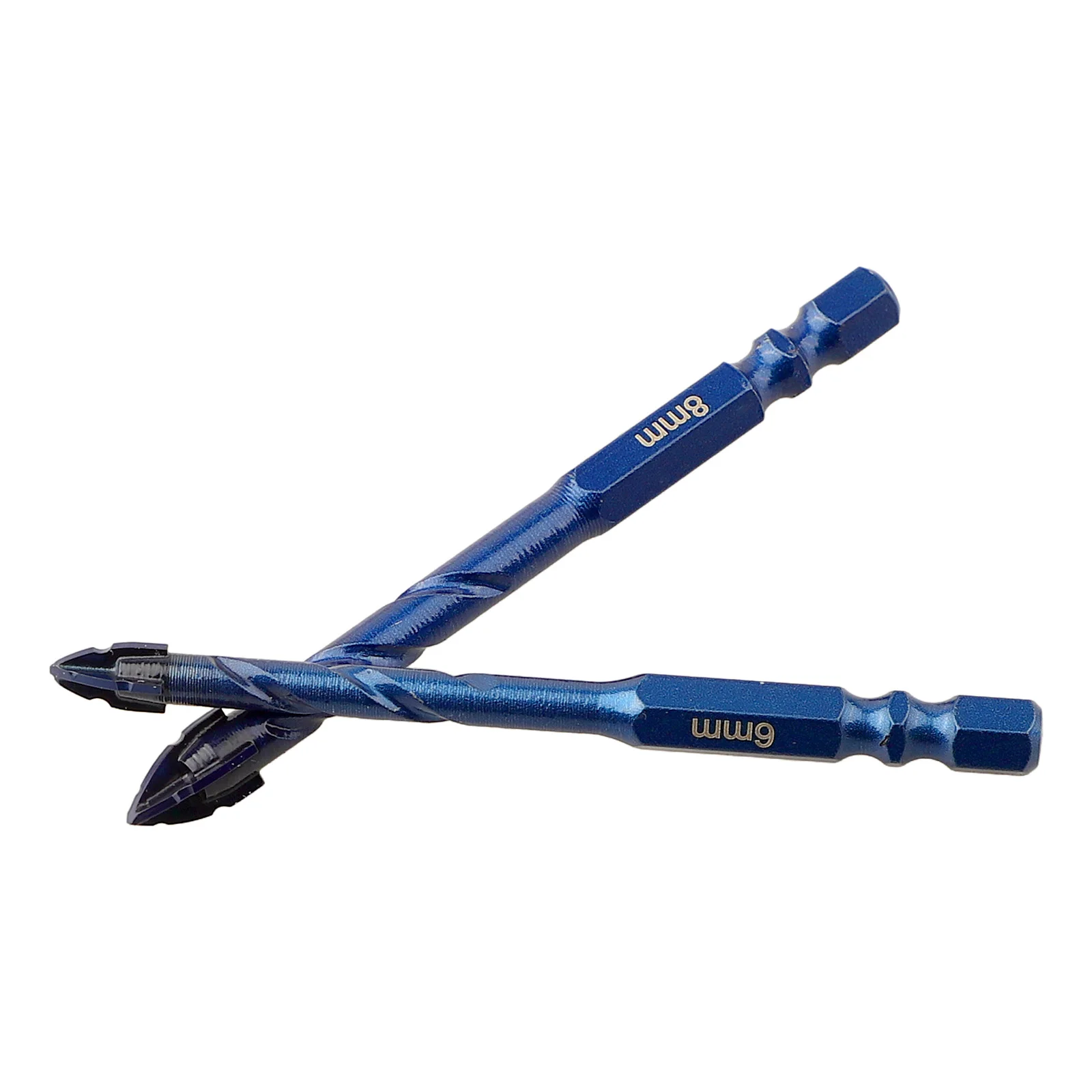 8mm Drill Bit Glass Tile Drill Bit Spiral Design Triangular Design Clean And Precise Holes High-speed Rotation