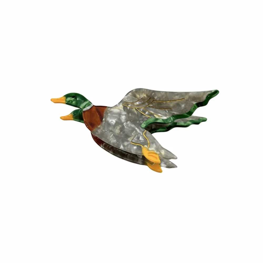 Sweet Parrot Acetic Acid Hair Claw Swallow Penguin Bird Hair Clip Korean Style Headwear Cartoon Animal Shark Clip Travel