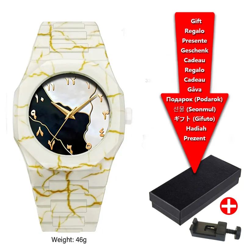 ساعة جديدة من البولي كربونات بمؤشر قرص مموه مقاوم للماء كوارتز رياضية للشباب مع شعار قابل للتخصيص #6