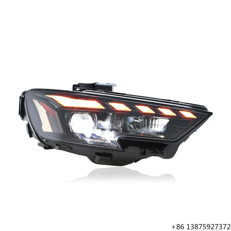 

12V New for A3 2022-2023 Headlight Assembly Modified RS Style LED Daytime Running & Turn Signal Lights