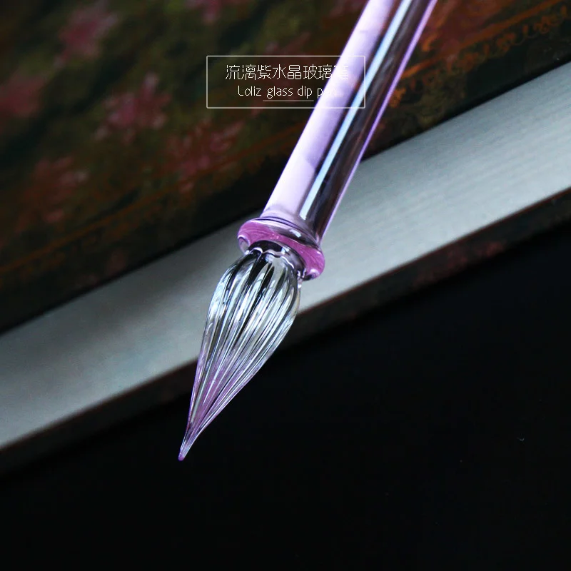 Collection Colors  Transparent Crystal Glass Dip Pen[ Creative Gifts