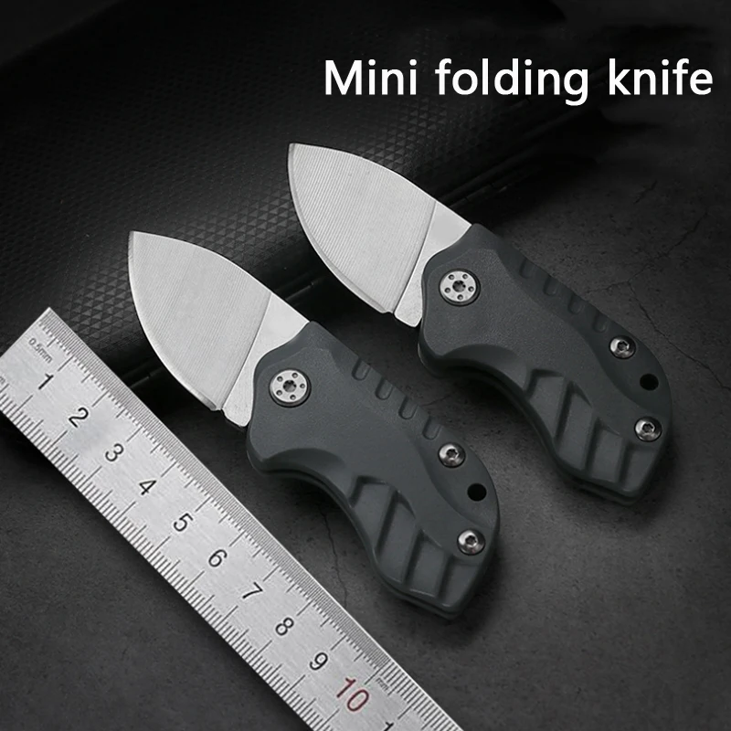 Mini cuchillo plegable de acero inoxidable D2, herramienta táctica multiusos portátil para llaves al aire libre, bolsa de regalo, nuevo