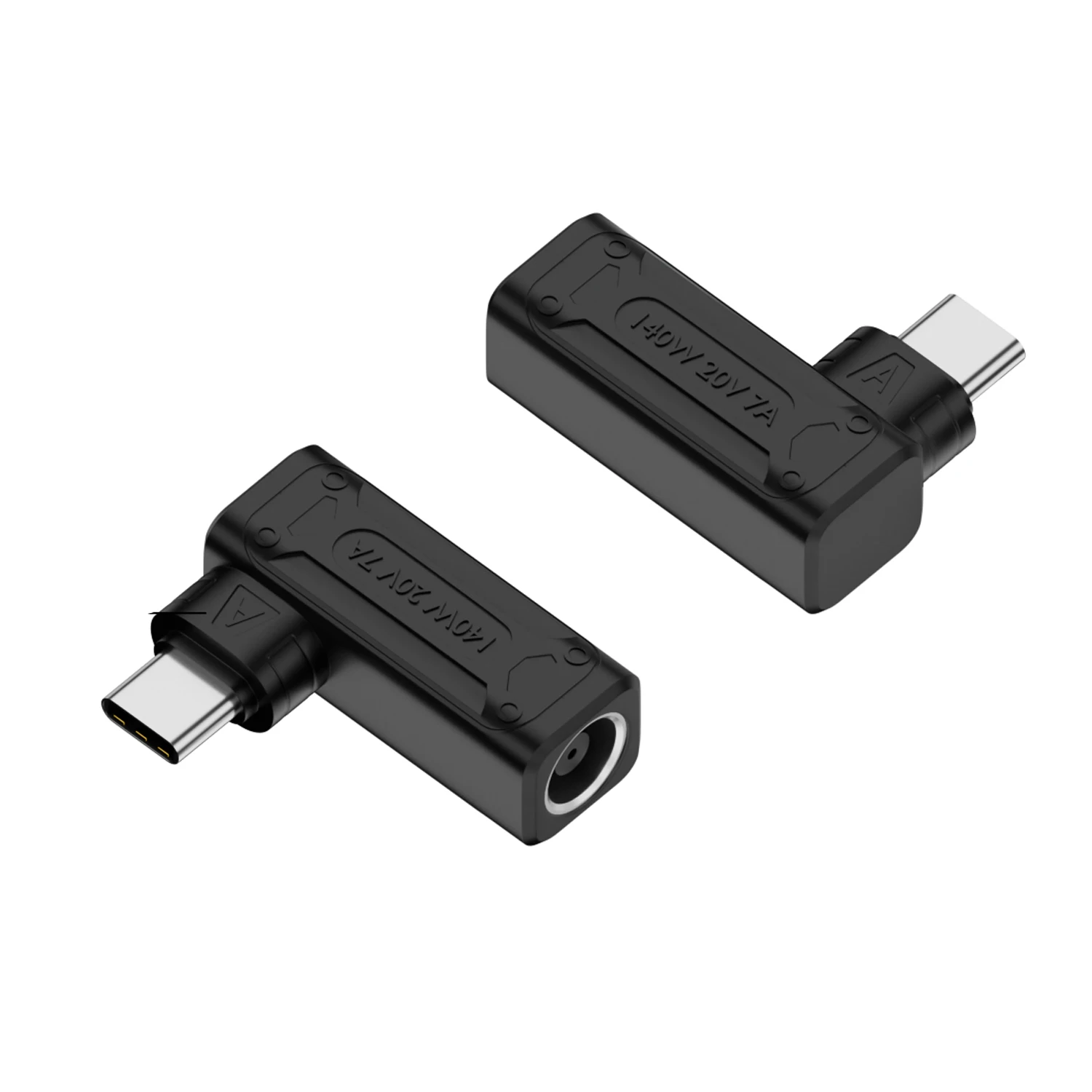 2pcs PD 140W DC Input to USB Type C Power Charging Adapter Connector PD Automatic Identification Chip for Phone,Tablet,Laptop