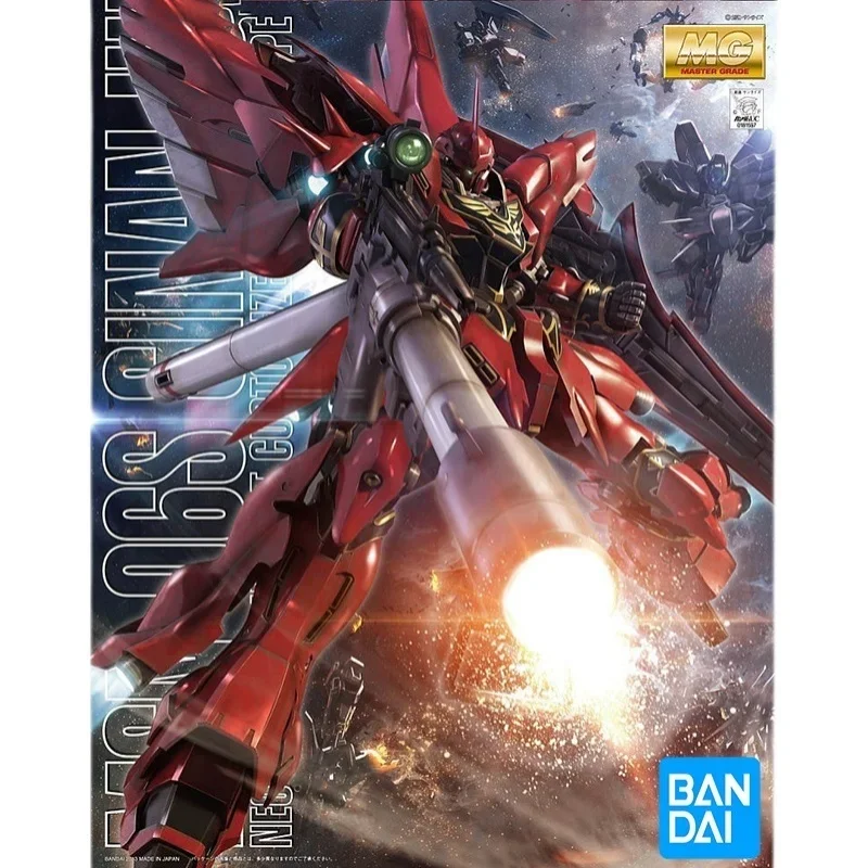 Bandai Gundam Assembled Model Figure MG 1/100 HD OVA Rocket Launcher Sinanju Genuine Model Collection Ornaments Children Toys