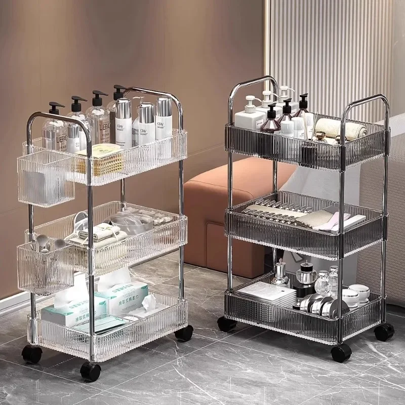 Beauty Salon Trolley Mobile Cart for Skin Care Tools Medical Esthetic Equipment and Treatment Serve As Mobile Cart Rolling Cart