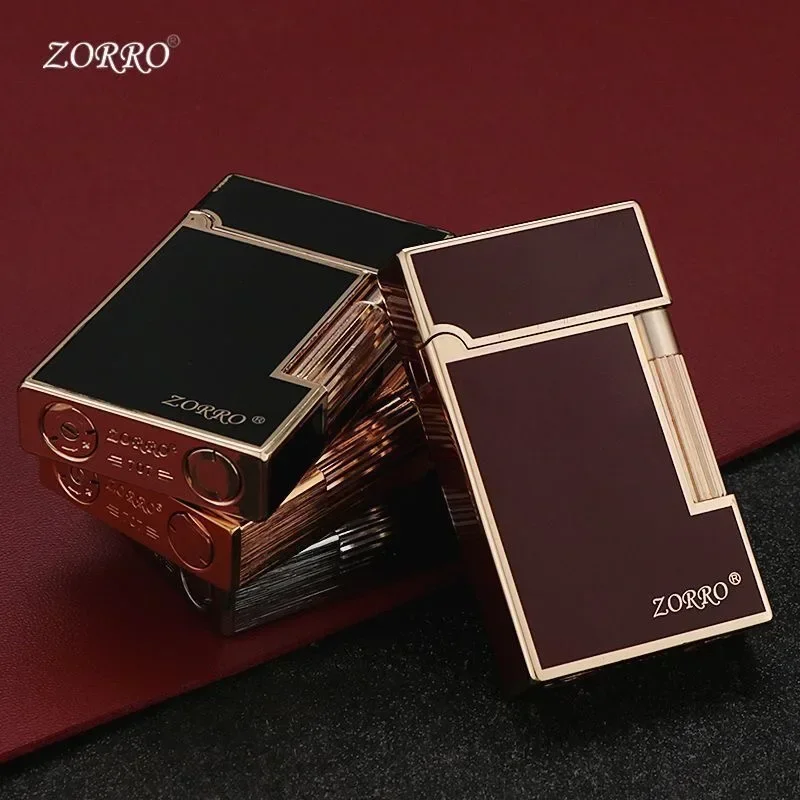 Zorro Original  Genuine Kerosene Loud Sound Lighter Steel Wire Drawing Gasoline Engine Smoking Pipe Gift for Men