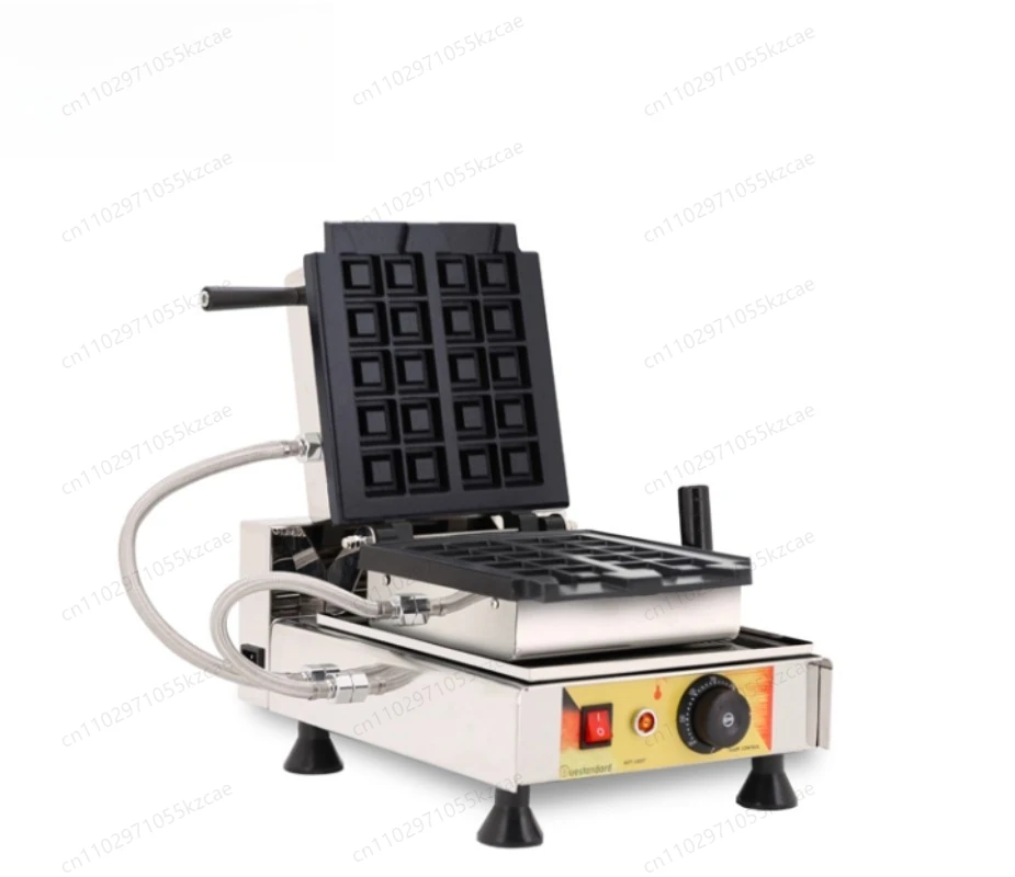Creamy Chocolate Waffles, Double Sided Heated Electric Cake Pan, Baking Snack Machine NP81