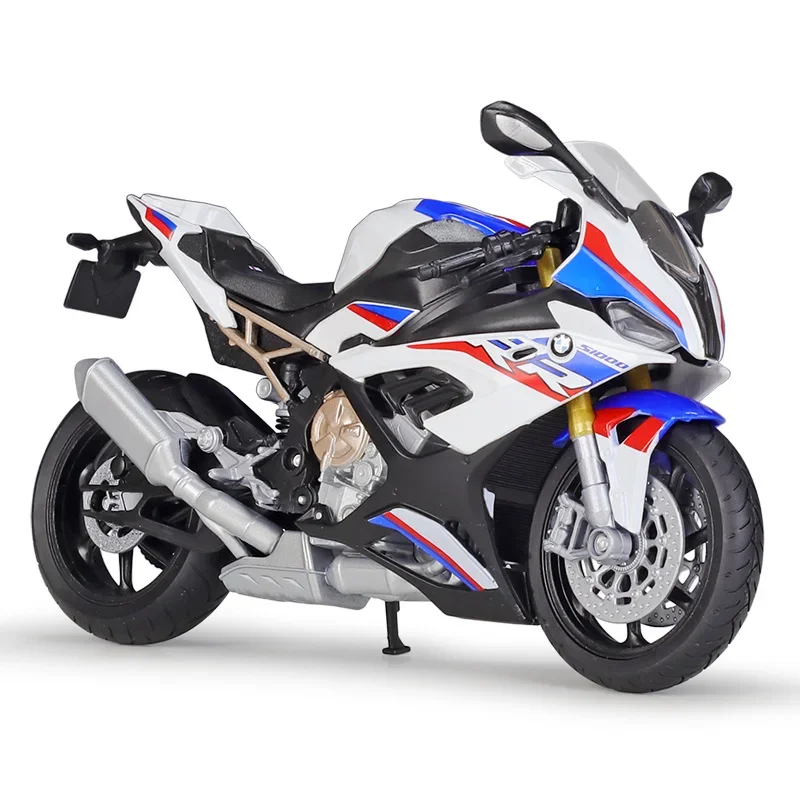 WELLY-modelo de motocicleta deportiva de aleación BMW S1000RR, juguete de Metal fundido a presión, colección de modelos de motocicleta de carreras callejeras, regalos para niños, 1:12, 2021